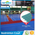 High quality manufacture synthetic interlocking plastic badminton court floor mat
